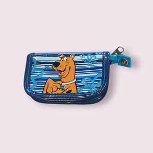 Vintage Cartoon Network Scooby-Doo Blue Stripe And Flower Small Wallet